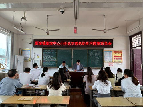 内乡县夏馆镇夏馆中心小学党支部 学条例守党纪 遵规矩树形象